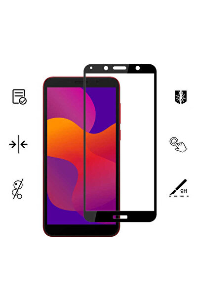 Generic Brand Huawei Y5P Shatter-Resistant Glass Screen Protector - Black