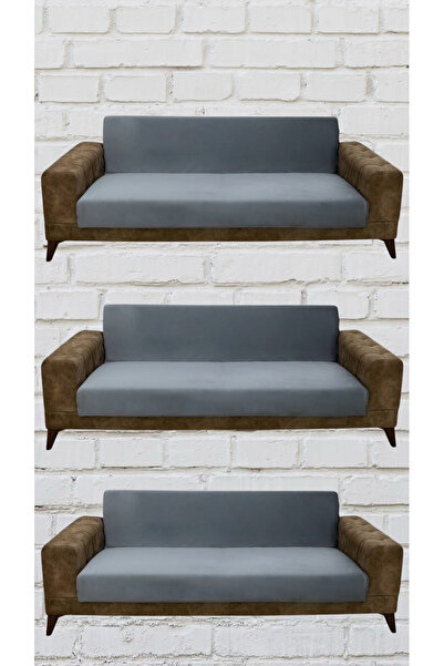 Duru Home Tekstil 3+3+3 İtalyan Süet Kolsuz Koltuk Örtüsü ( RENK)