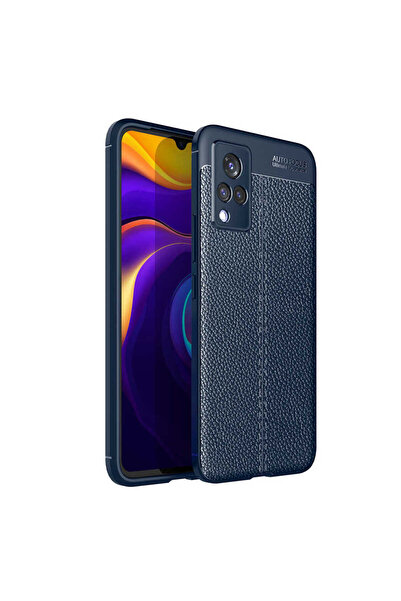 Netzy غطاء سيليكون لهاتف فيفو V21 من سيفا نيس - أزرق داكن