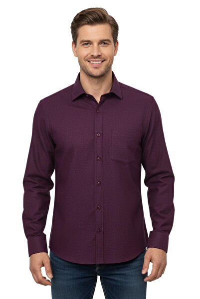 KAMER Men's Plus Size Winter Long Sleeve Shirt 3773 Bgl-St04802