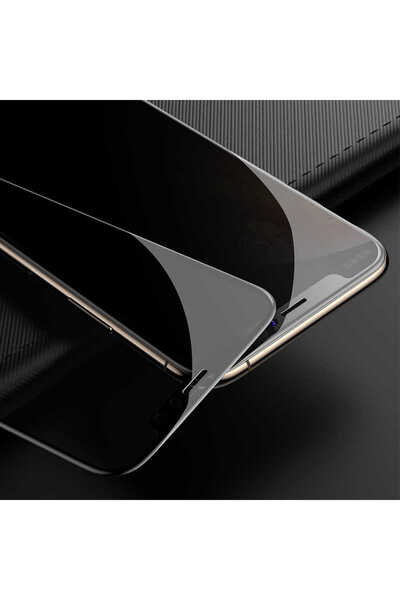 zore iPhone 11 Kor Privacy Glass Screen Protector - Black