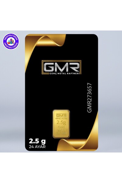 GMR E-Gümüş 2.5 gr 24 Ayar Külçe Altın