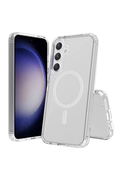 Netzy حافظة لاسلكية متوافقة مع هاتف Galaxy S23 FE من SAFA Tacsafe - عديمة اللون