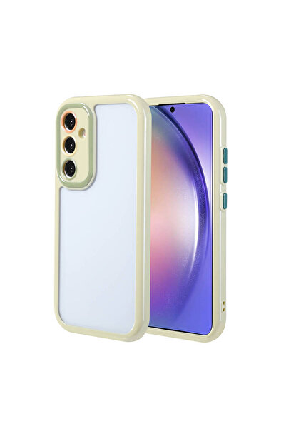 Netzy حافظة لهاتف Galaxy A54 مع حماية للكاميرا وتصميم ملون للحواف والإطار، غط...