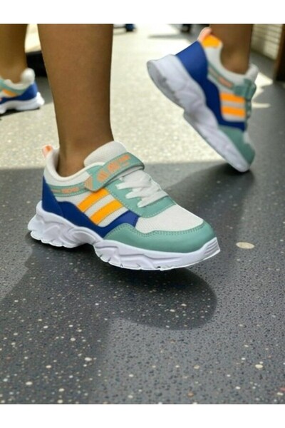 VANONE Pantofi sport unisex pentru copii, cu velcro și elastic, ortopedici, m...