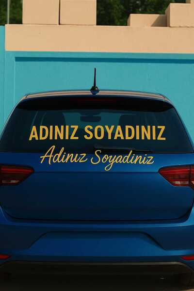 Kıvırcıkyoga Kişiye Özel ad soyad sticker 30*8