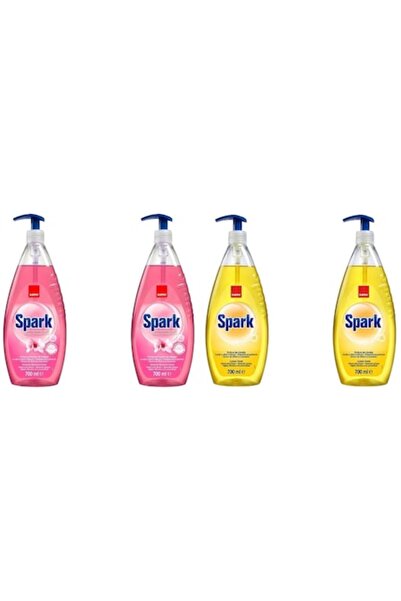 Sano Set Variat - 2x Flori de Migdale Spark 700ml + 2x Lămâie Spark 700ml