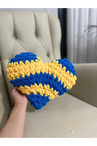 DUYGUNUN DÜKKANI Fenerbahçe taraftar kalp yastık puffy