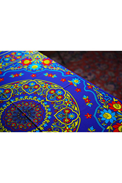 Komana Art مفرش طاولة من القطن بنقوش تقليدية - قابل للغسل، متين