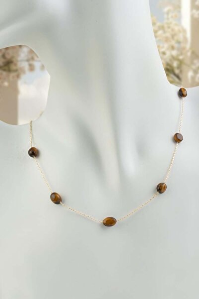 MITH SB TAKI Tiger's Eye (Success Stone) Natural Stone Timbil Cut Stone Adhes...