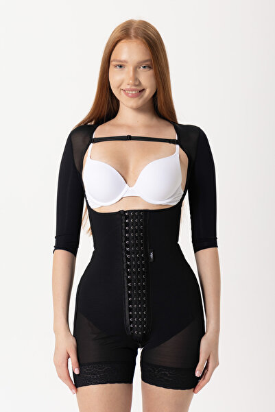 H&A Korse Stage 2 Bbl Sleeve Short Shorts Corset Medical Liposuction Tummy Tu...