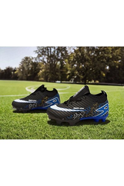 sinmm Krampon halı saha erkek çocuk boğazlı-çoraplı dişli futbol ayakkabısı s...