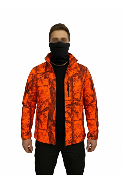 Mysia Outdoor TURUNCU ORMAN DESEN TAKTİK POLAR MONT AVCI MONT 7 CEP