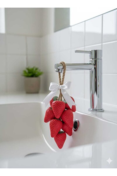 mz mazalinda صابون الفراولة المزخرف المعطر للغرفة، صابون معطر للخزانة، هدية صابون الفراولة الأحمر المصنوع يدويًا