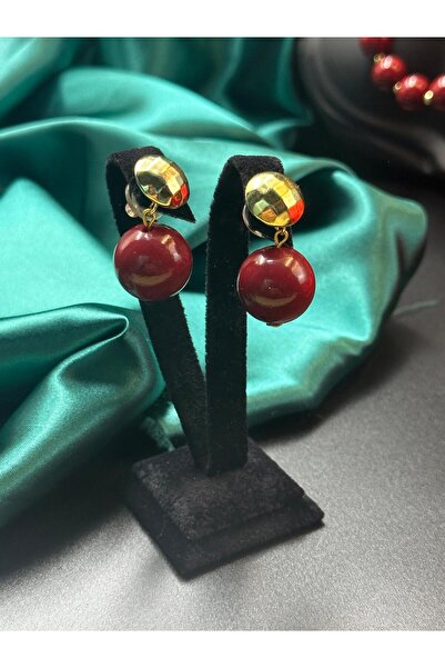Kadın bijuteri yılbaşı özel inci tasarım gold detay zarif pinterest küpe earrings