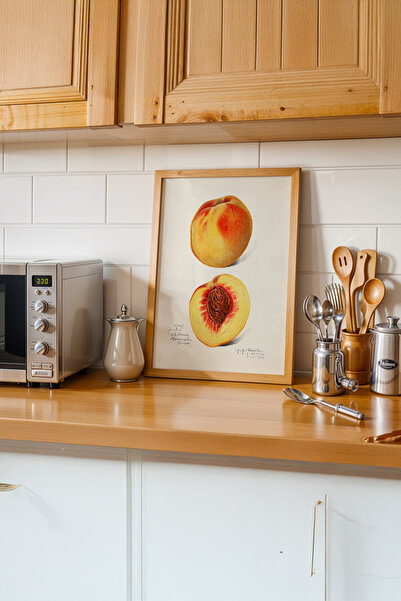 gxe.art Ritmul abstract al bucătăriei |   Pictură cu poster cu rama din lemn ...