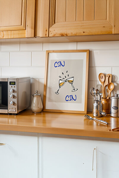 gxe.art Linia de aromă atemporală |   Pictură cu poster cu rama din lemn # 177