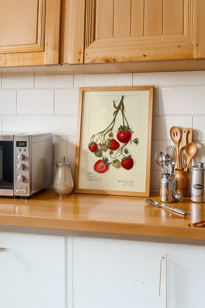 gxe.art Reflecția gustului rustic |   Pictură cu poster cu rama din lemn # 206