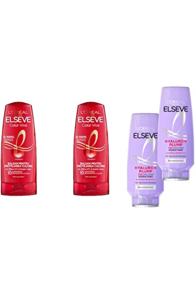 L'Oreal Paris Set variat L'Oréal Elseve - 4 bucăți (2x200ml Color Vive + 2x20...
