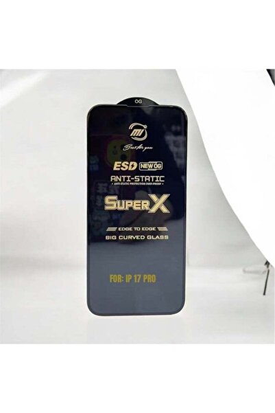 super-x عبوة من قطعتين من واقي شاشة زجاجي مقوى لهاتف آيفون 17 برو - صلابة 9H،...