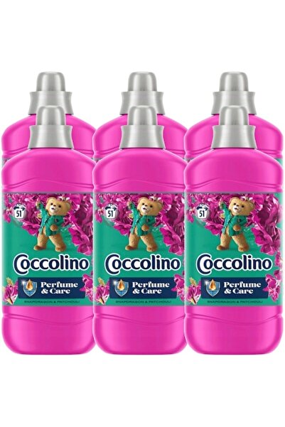 Coccolino set de 6 balsamuri de rufe, câte 1,275 l fiecare, aromă de mușchi d...
