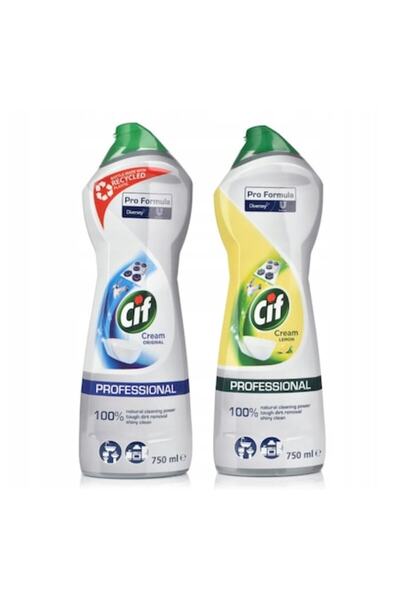 Cif Professional Pack 2 x Cif Cream Professional Surface Cleaner Original + L...