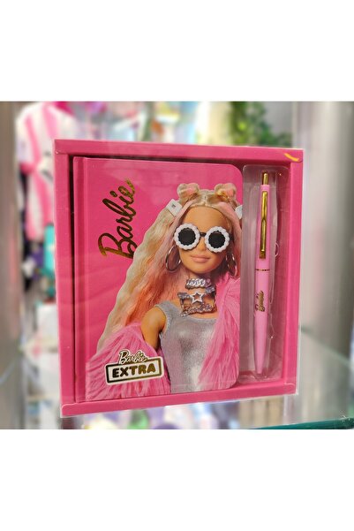 ada çanta kırtasiye Barbie Figured Boxed Pen Diary Multi-Purpose Notebook Small Size 368 Pages (12Cm*7Cm)