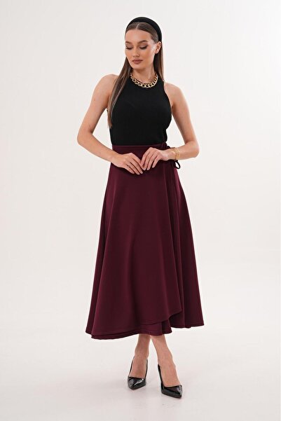 Vaveyla Scuba Side-Tie Skirt