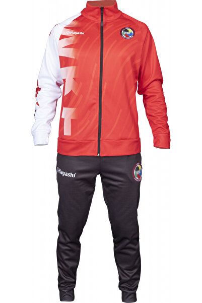 Hayashi Trainingsanzug "WKF Drift" - Schwarz -Rot, Gr. XL