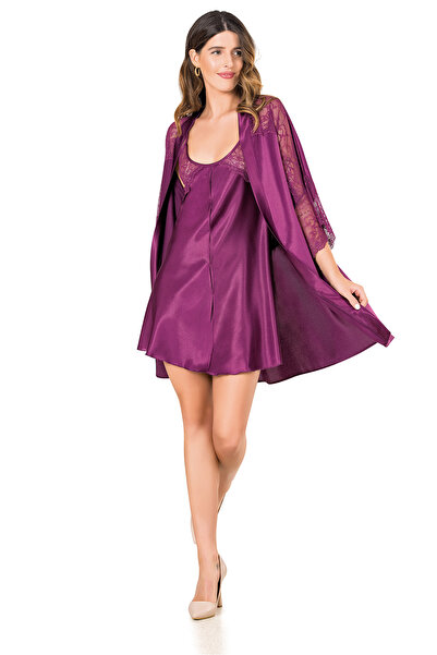 MOONGIRL Women's Satin Nightgown Set