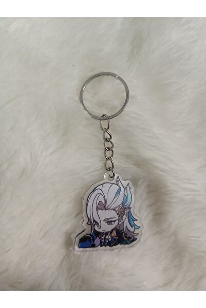 mertfigur Genshin Acrylic Anime Keychain Bag Ornament (4 cm)