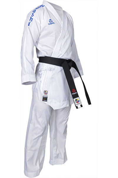 Hayashi Karate Gi “Air Deluxe”, aprobat WKF, Hayashi, Alb-Albastru, 150 cm