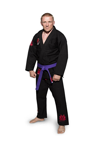 Top Ten Costum de Jiu Jitsu (BJJ) "Guerriero" TOP TEN, Negru,190cm