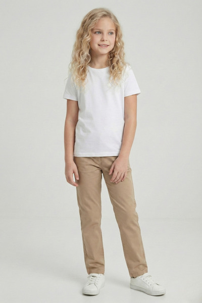 Ceylin Fashion تي شيرت بناتي قطن 100% بأكمام قصيرة CF-25034