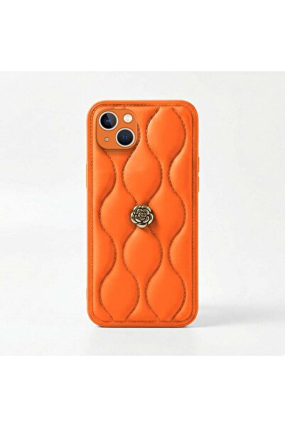 RONA STORE iPhone 15 Compatible Zebana Camellia Leather Case