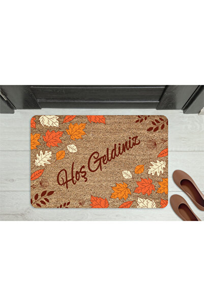 M&H Quality سجادة باب مزخرفة بنمط مربع ملون