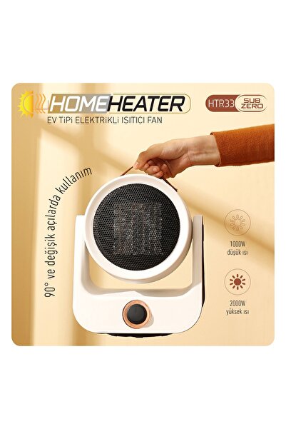 Subzero Ev Tipi Elektrikli Isıtıcı Fan Düşük Gürültü-Geniş Açı