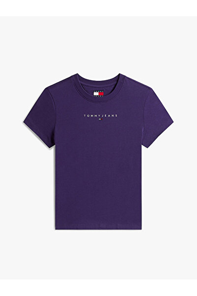 Tommy Hilfiger Kadın Mor S/S Tişört