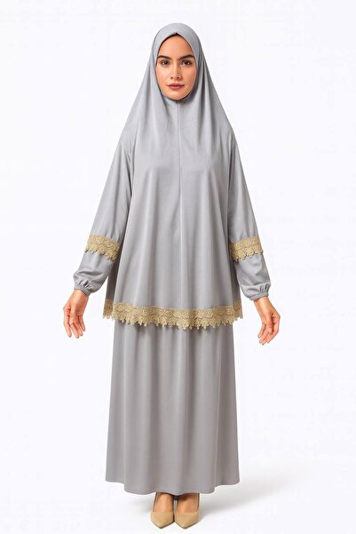 LA SEFA Two-Piece Lace Prayer Dress Jersey