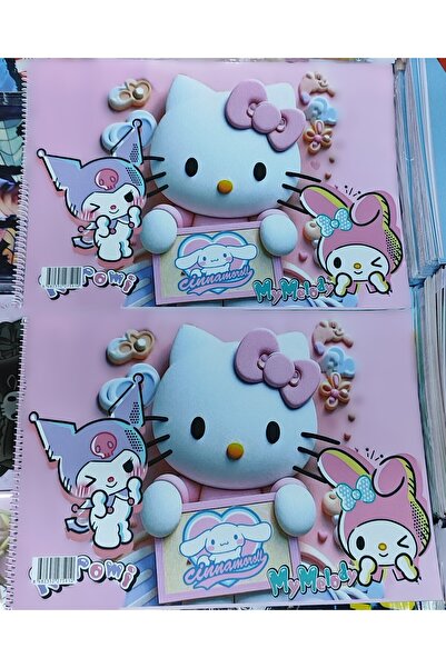 ada çanta kırtasiye Hello Kitty Figure Drawing Notebook 35Cm*25Cm (Total 2 Pc...