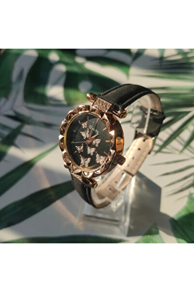 Skymag Ceas dama, curea piele ecologica, model cu fluturi