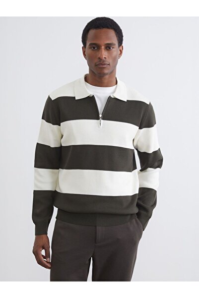 LC Waikiki Pulover pentru bărbați cu guler polo cu dungi LCW Vision