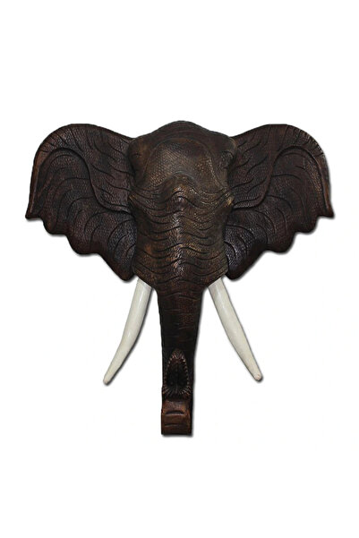 Livenda رأس فيل خشبي معلق على الحائط 60 سم Liv2154