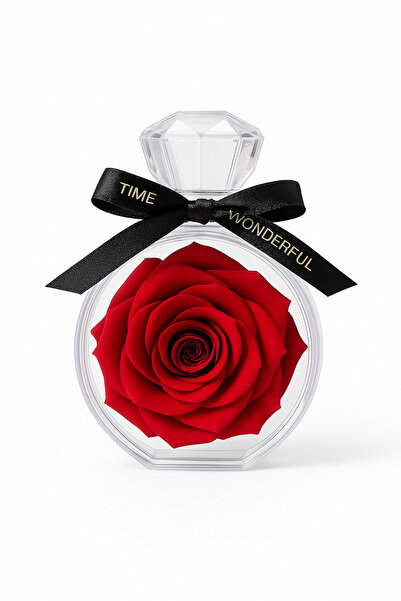 OEM Diamond Box with Red Soap Rose 14x10.5 cm Premium Romantic Gift