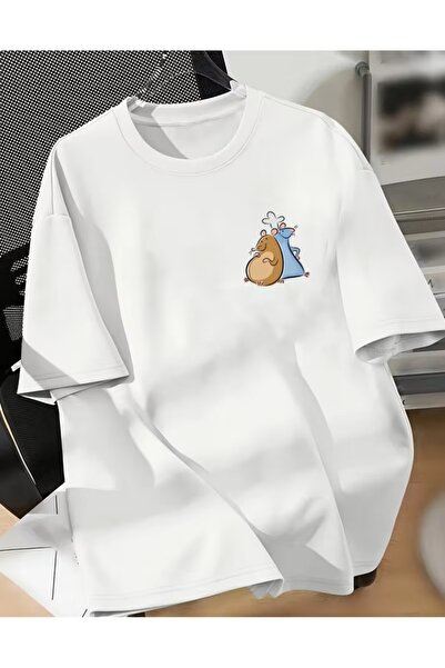 LELVANİ تيشيرت مطبوع عليه رسوم متحركة لطيفة