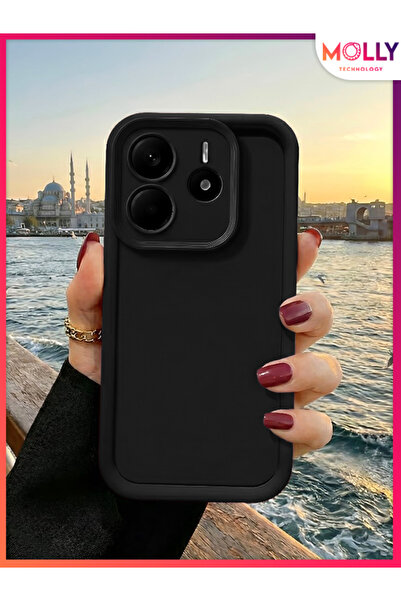 Molly Black Edges Thick Pan Silicone Case for Xiaomi Redmi Note 14 4g
