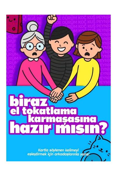 Luminoo EĞLENCELİ AİLE YARIŞMA OYUNU MOLFY ÇABUK REFLEX KART OYUNU