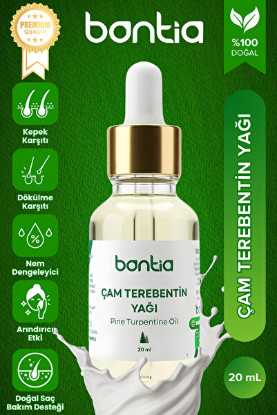 Bontia Çam Terebentin Yağı 20 ml – Saç Güçlendirici, Kepek Karşıtı Doğal Saç ...