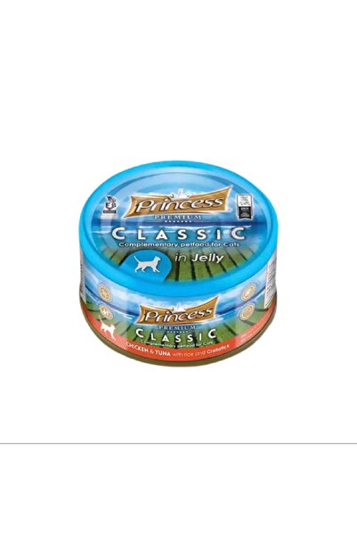 PRİNCESS برينسيس كلاسيك معلبات تونه و الدجاج في مرق السلطعون في جيلي طعام رطب...