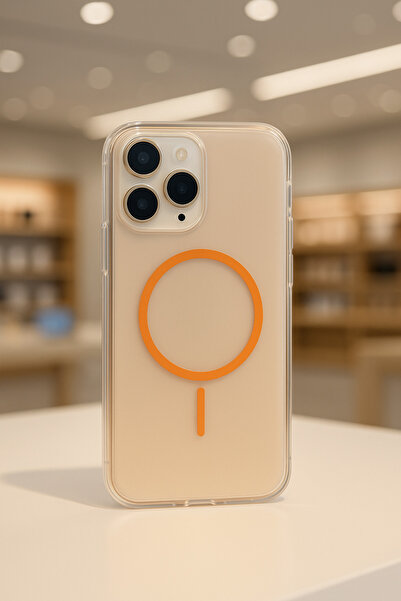 CAMCI PREMİUM Mat Görünümlü Kutulu Şeffaf Mika SADECE iPhone 15 PRO Uyumlu Sa...